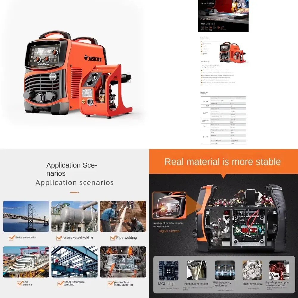 

【2026 High Quality】 For JASIC Professional Industrial Mig Welding Machine NBC-350 N216 350/500 Amp Inverter FCAW Welder New