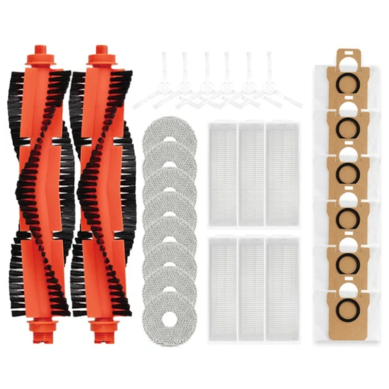 

A7THK-For Xiaomi Mijia M30 Pro Robot Vacuum Cleaner Mop Choth Vacuum Bags Accessories Side Brush Filter Replaceable Spare Part