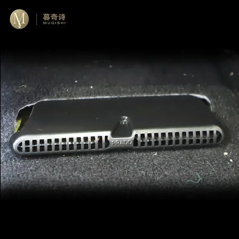 

MUQSHI Car rear seat air conditioning vent ABS dust cover interior seat lower protective cover refit For Toyota Prado 2019-2024