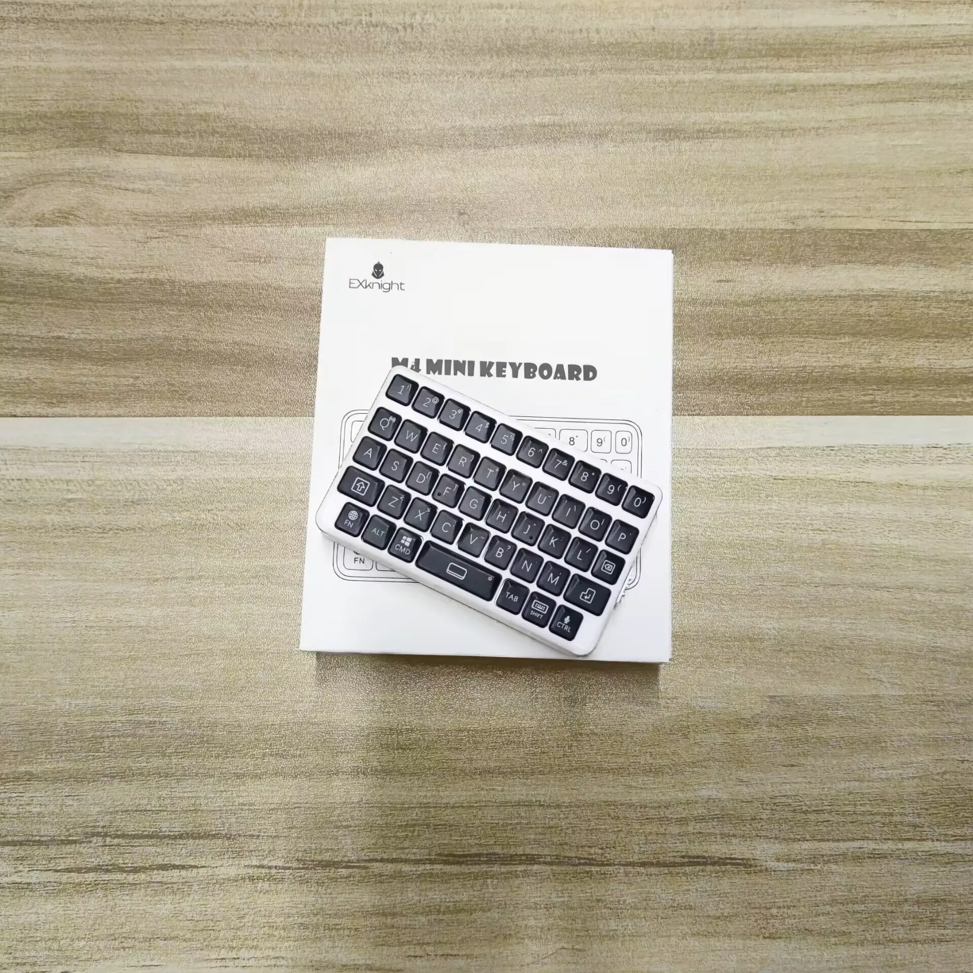 EXknight Bluetooth Mini Keyboard Custom Wireless Three System Universal BlackBerykbd Style Lightweight Ergonomics Keypad DIY