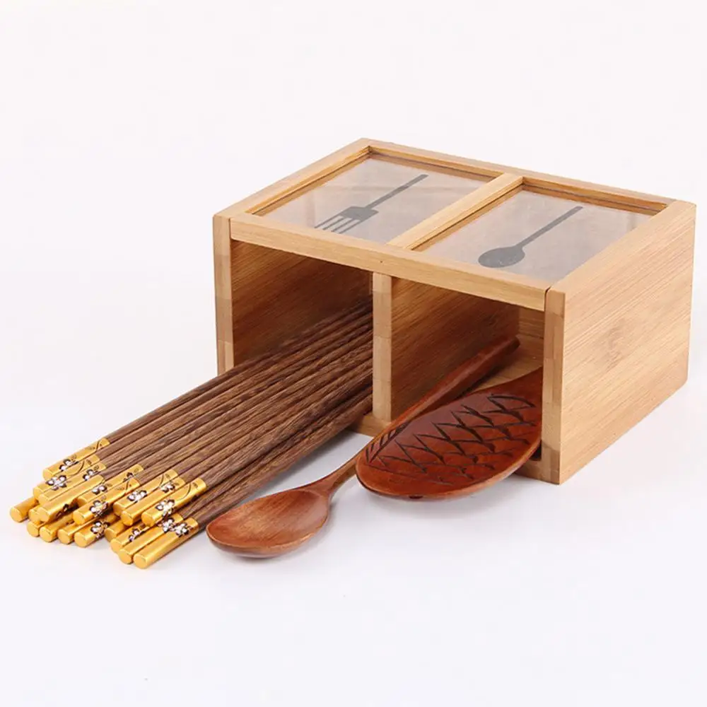 Spoon Chopsticks Fork Storage Box Chopstick Storage Holder Tableware Storage Holder Box Kitchen Utensil Organizer Large Capacity