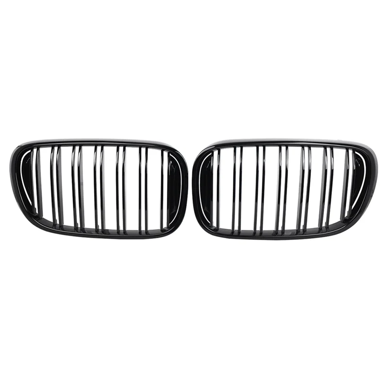 

Glossy Black Dual Slats Front Kidney Grille Grill Spare Parts Accessories For BMW 7 Series G11 G12 2016-2018-ABQF
