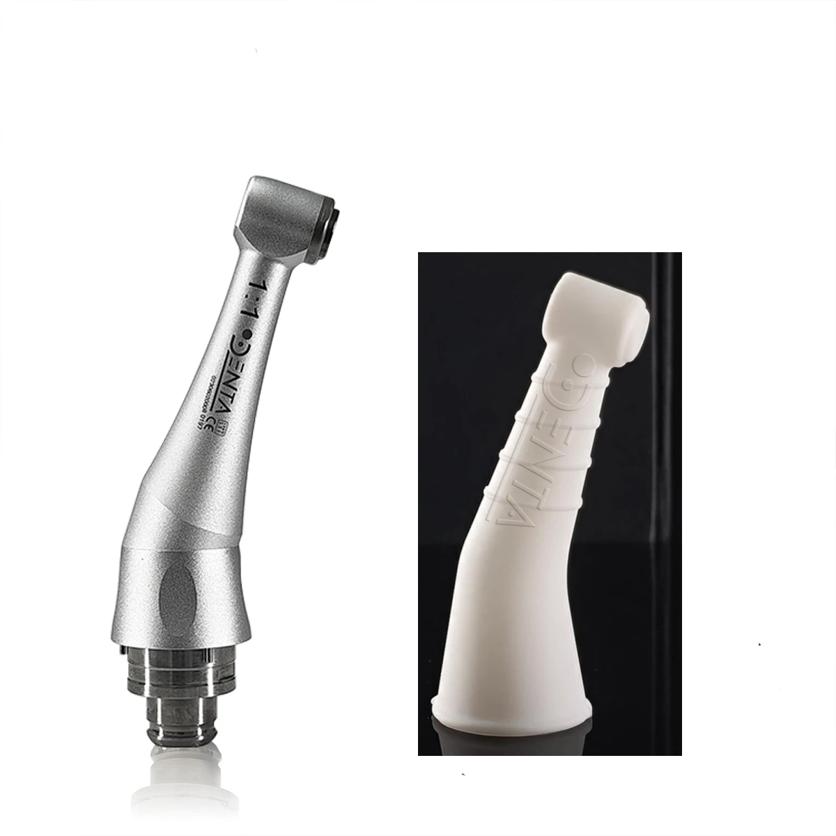 Testa per allargare il contrangolo 1:1 a 3 tasti per il motore endo del canale radicolare dentale Manipolo Pulsante coperchio della testa della lima custodia in silicone