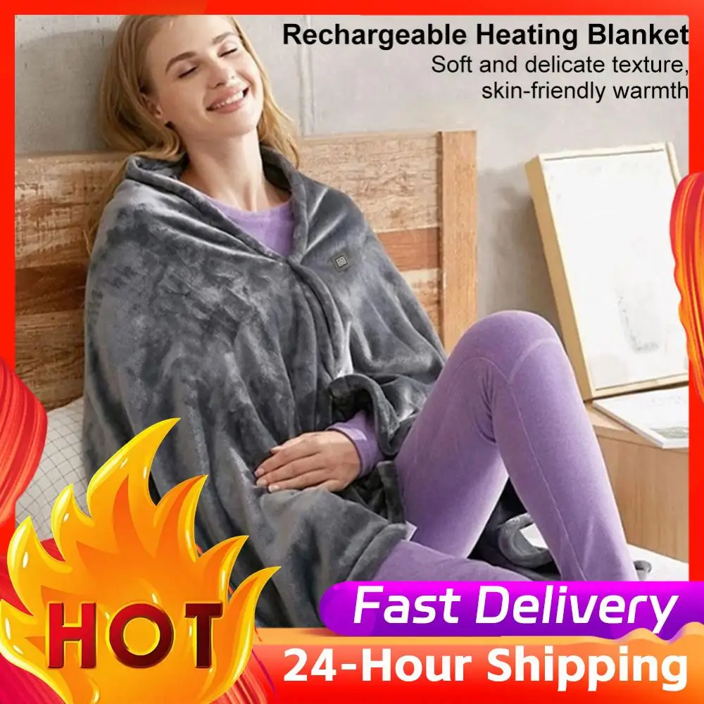 المنزلية USB بطانية تسخين كهربائي 3 مستويات التدفئة الصوف بطانية تدفئة المحمولة التدفئة اللفة بطانية للمكتب في الهواء الطلق