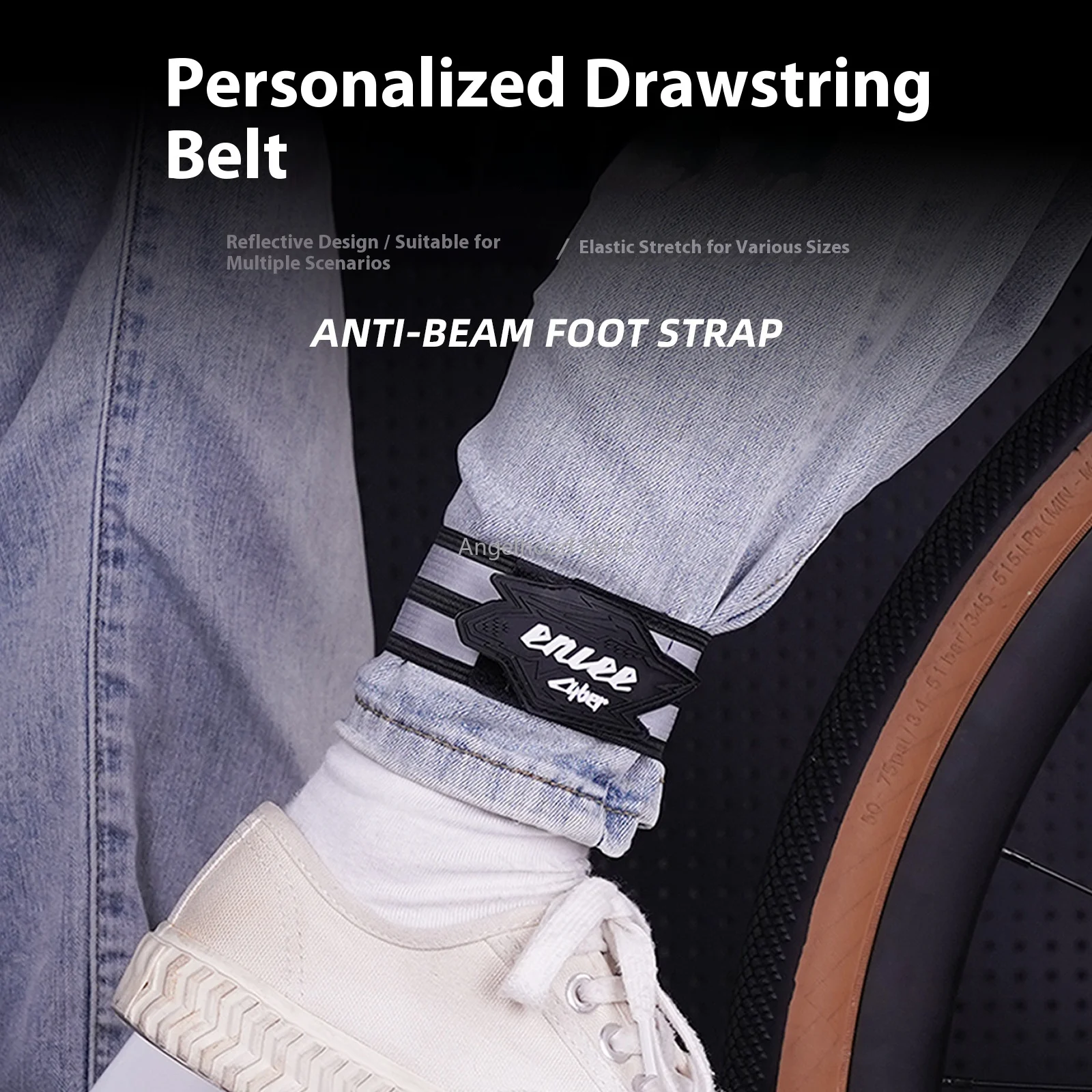 

1 шт., безопасная повязка на щиколотке для езды на велосипеде, бандаж для бега на открытом воздухе, бега, ходьбы, приключений, туризма, горного дорожного велосипеда