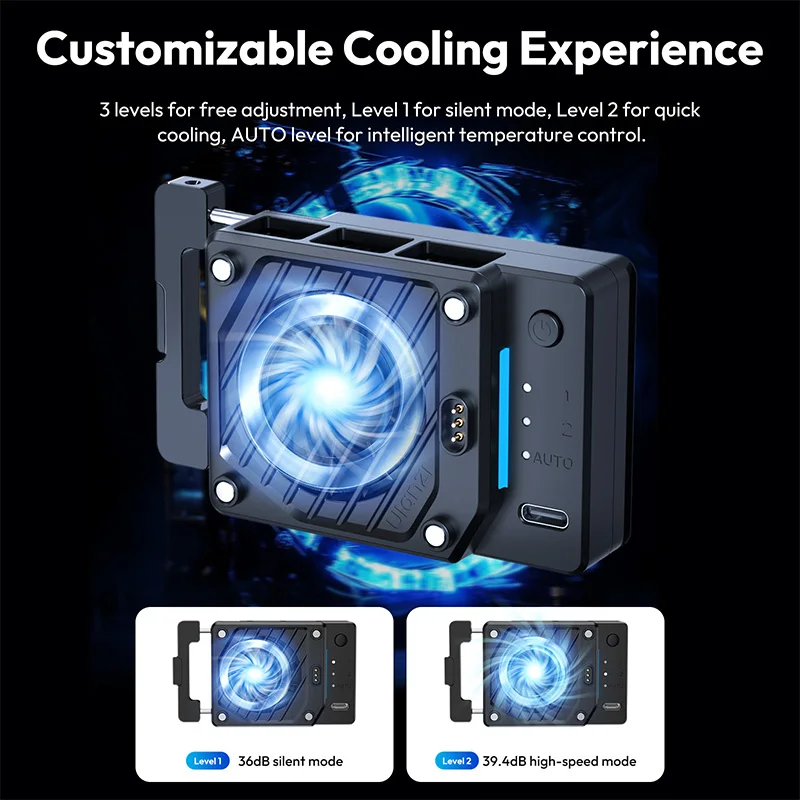Ulanzi CU01 Camera Cooler Live Streaming Cooling Fan High Cooling System Camera Radiator Heat sink for Canon R50 Sony ZVE Nikon