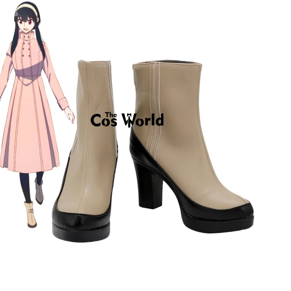 

Настраиваемые туфли-ботинки на высоком каблуке для косплея персонажа Йор Форджер из аниме