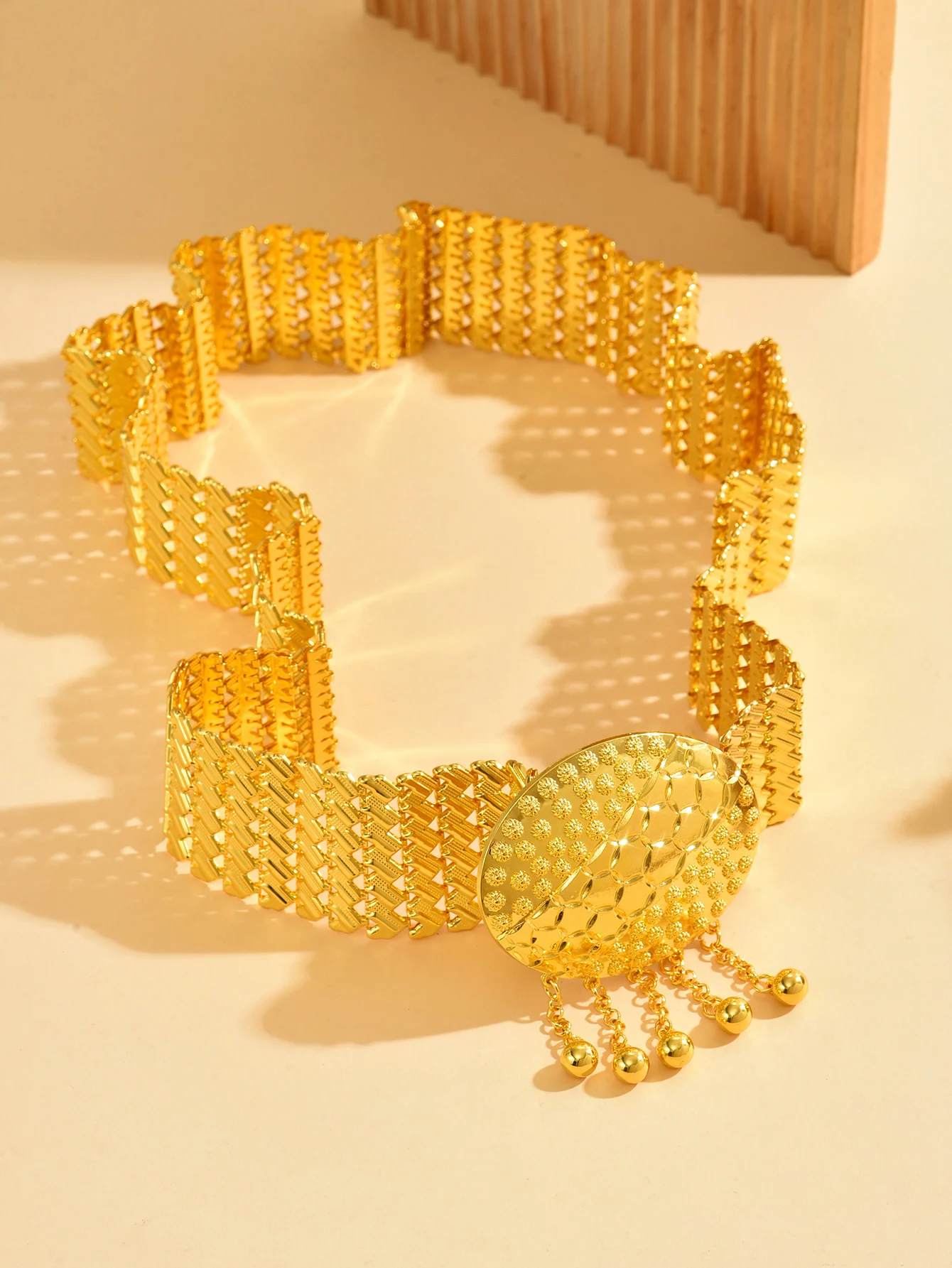 حزام العروس التركية المطلي بالذهب لتزيين الخصر، حزام معدني ناعم، رداء زفاف نسائي على الطراز العرقي القديم، حزام مزخرف