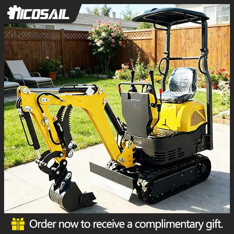 

1 Ton Euro 5 Mini Excavator Narrow Access Compact Digger for Backyard Work