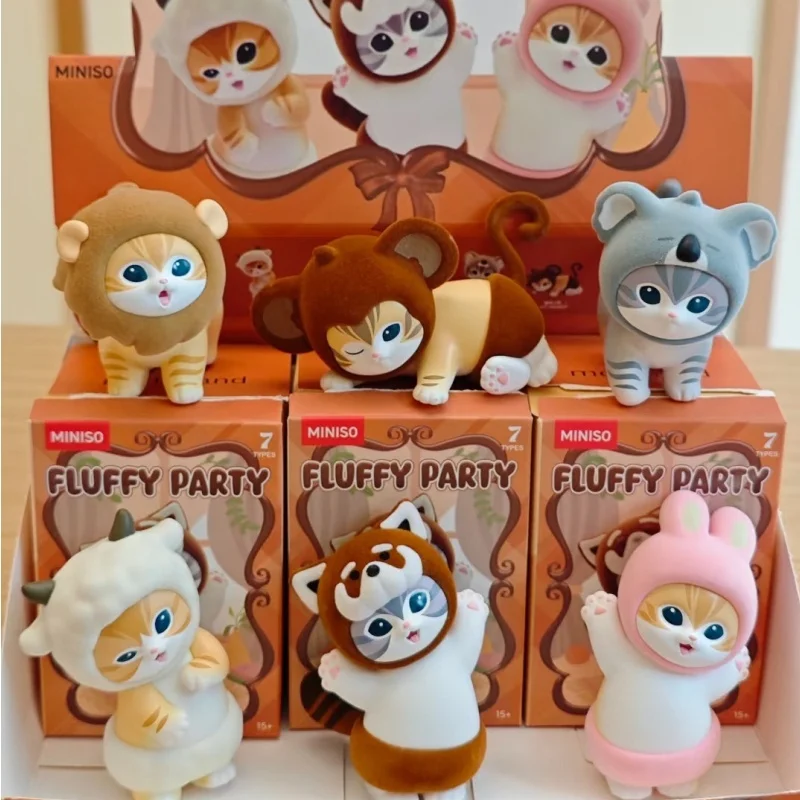 New Miniso Mofusand Series Furry Party Blind Box Figure Blind Bag Guessing Bag Trendy Ornament Birthday Gift Decoration Toys