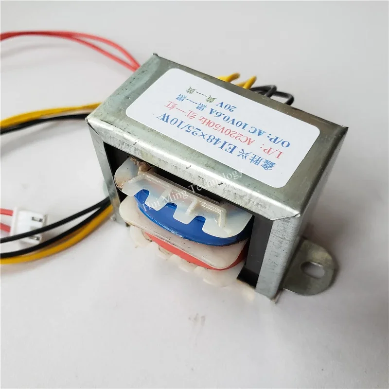 10W EI Transformer 220V To 10V 0.6A 20V 0.15A  Custom Copper Transformers EI48*25 Automatic control treadmill transformer DB-DT2