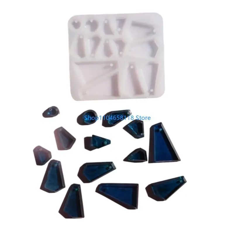 

Irregular Pendant Mold Silicone Resin Casting Mould DIY Earring Pendant Making For Artistic Creations And Gifts