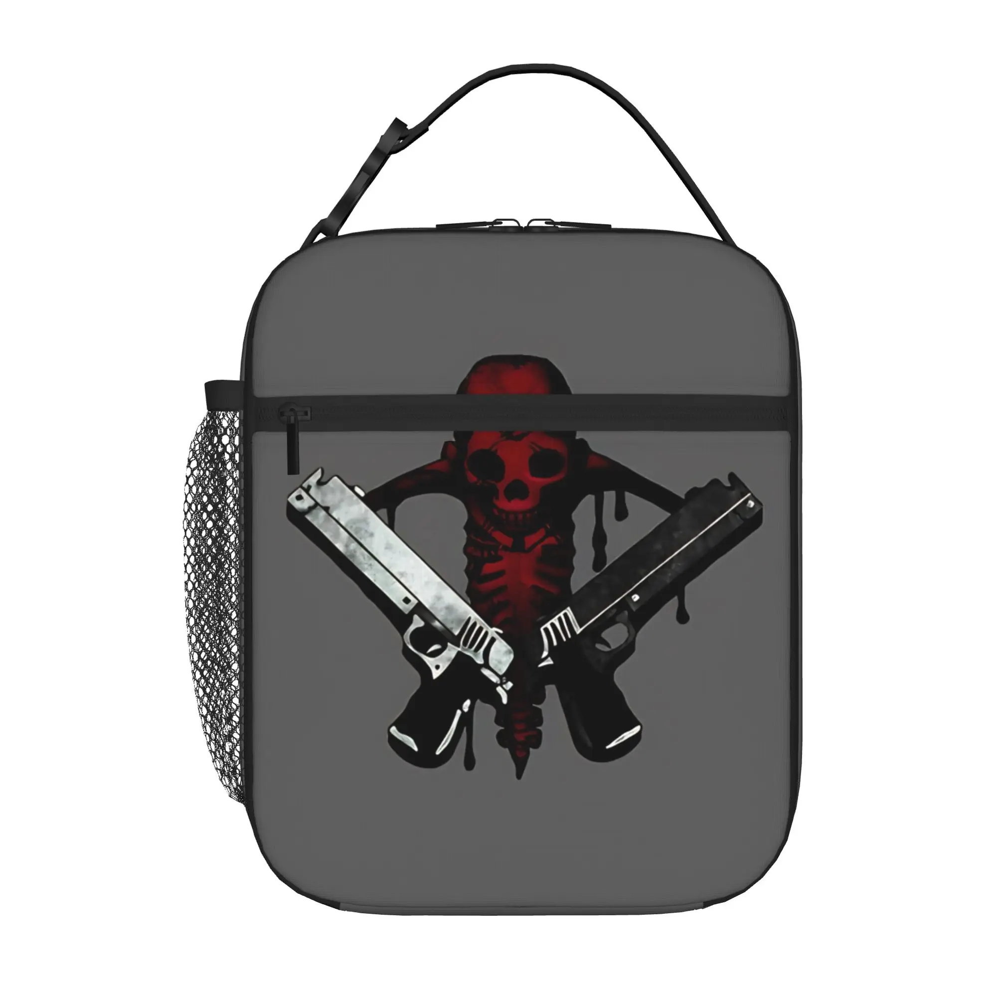 1 Piece Portable Lunch Container swordsman  Zipper Closure Durable Pocket D-Devil May Cry For Lunch Box Bag