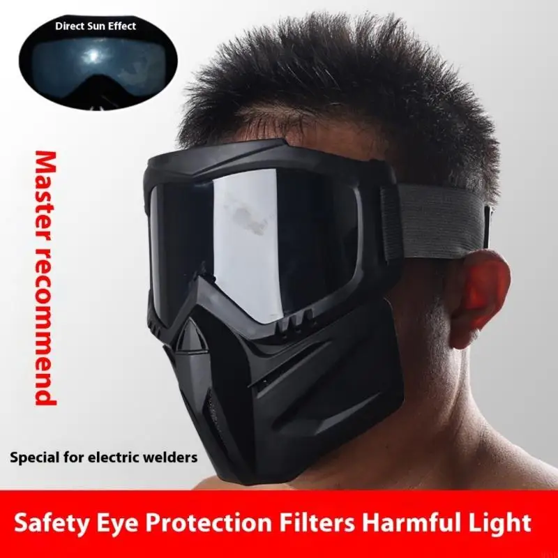 

Radiation Resistant Welding Mask Full Coverage Windproof Work Safety Face Cover M4YD