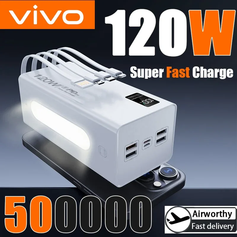 VIVO 200000mAh 120W بنك طاقة عالي السعة شحن سريع للغاية بطارية خارجية محمولة قوة البنك آيفون سامسونج هواوي #1