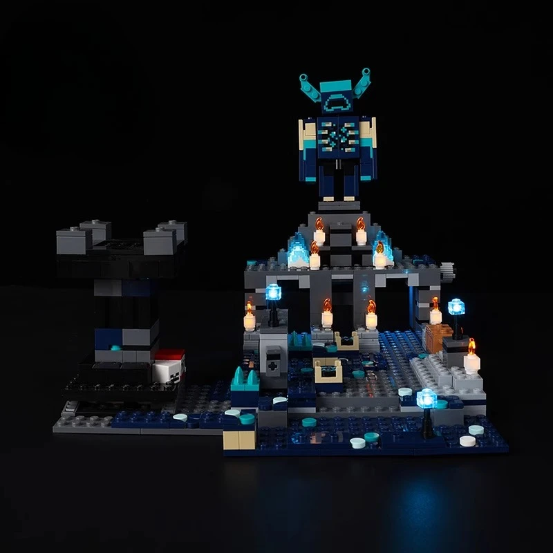 مجموعة إضاءة LED بدون نموذج مناسبة لـ LEGO Minecraft The Deep Dark Battle 21246 (باستثناء مكعبات البناء)
