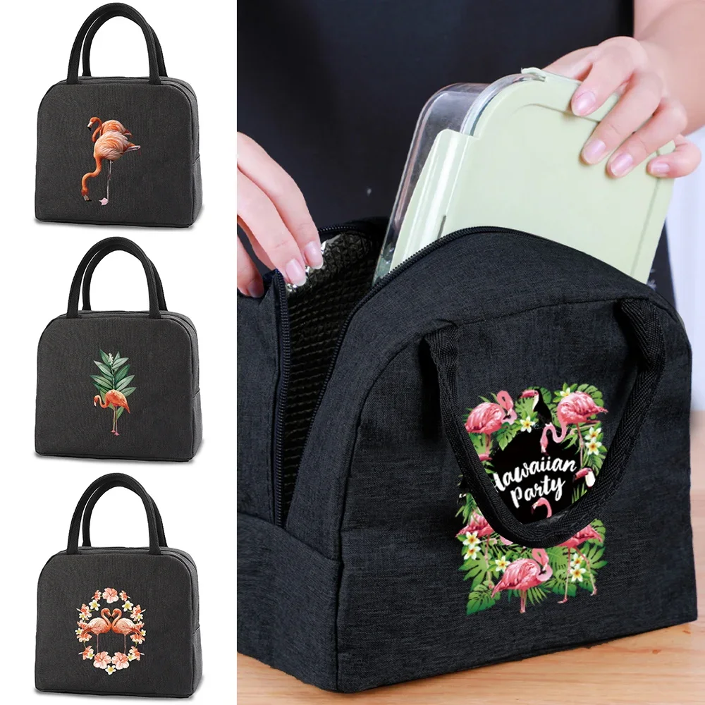 

Insulated Cooler Lunch Bag Canvas Handbag Portable Thermal Cold Food Container School Picnic Men Women Kids Travel Dinner Box