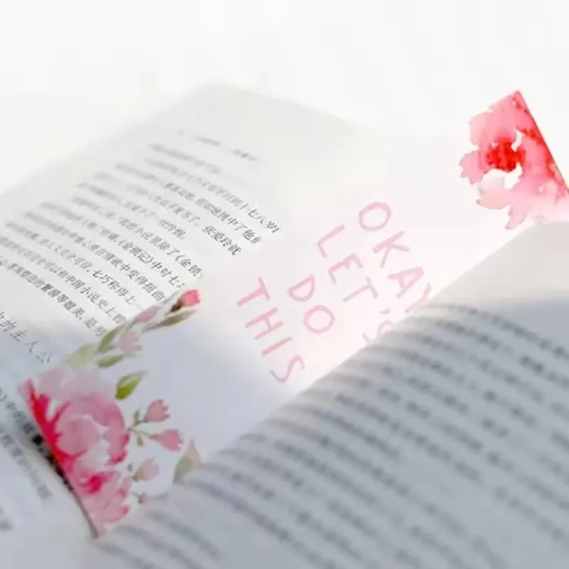 30PCS Retro Minimalist Paper Bookmark Student Message Card Word Card Page Number Annotation Bookmark