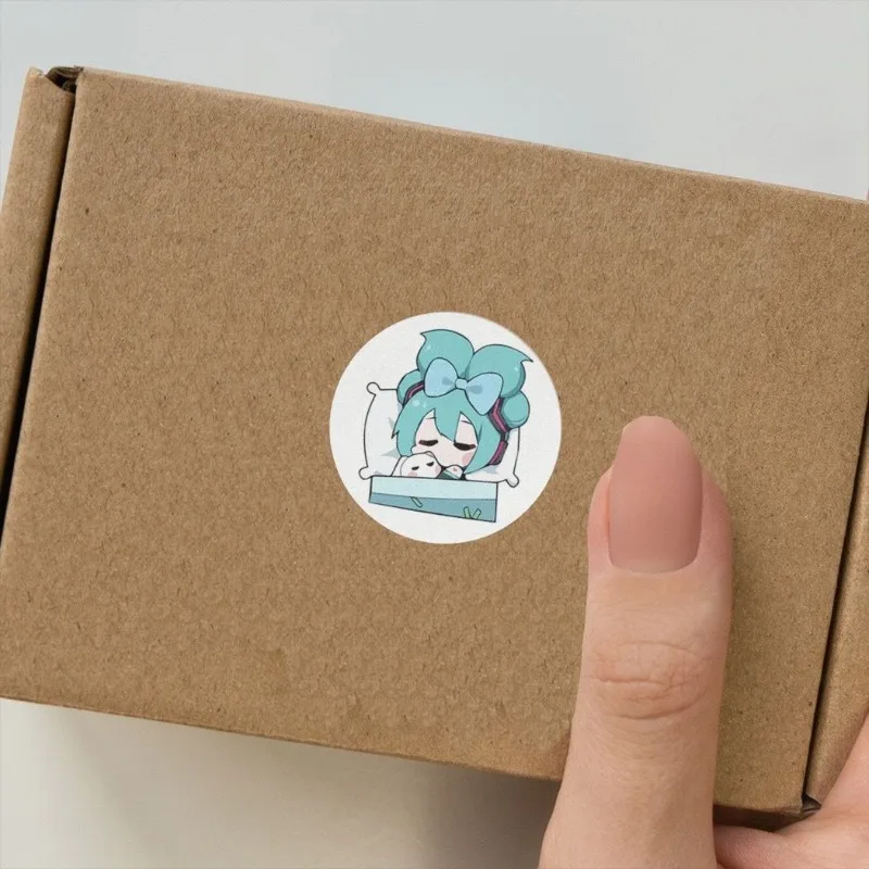 Ins Aesthetic Cute Hatsune Miku Stickers, Cartoon Decorative Sealing Stickers for Journal, Water Bottle, Luggage and Desktop view 6