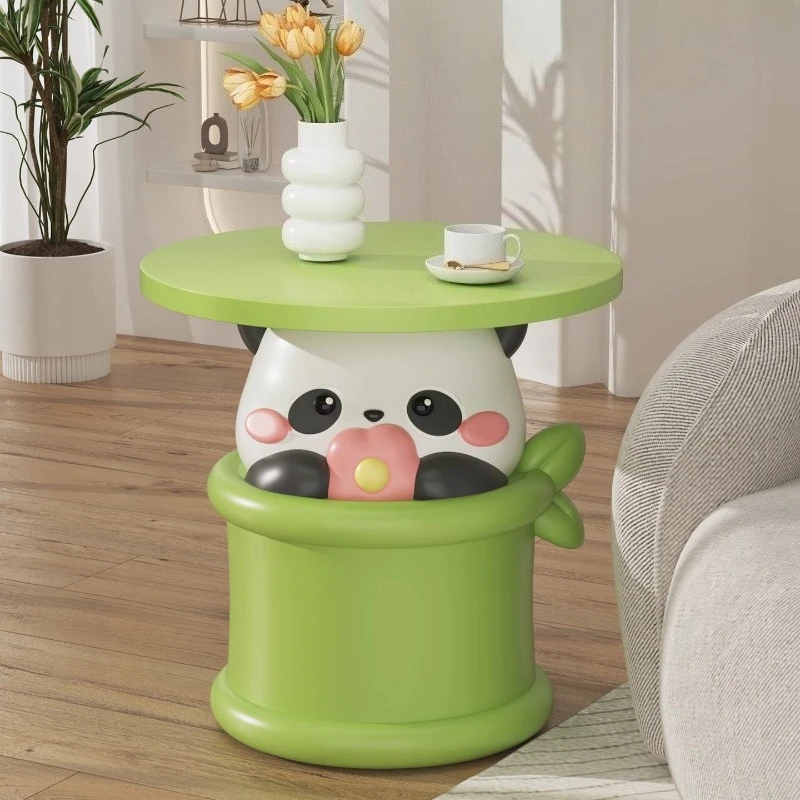 Cartoon Panda Sofa Side Table Coffee Table Modern Living Room Floor Decoration Children's Room Bedside Table Housewarming Gift