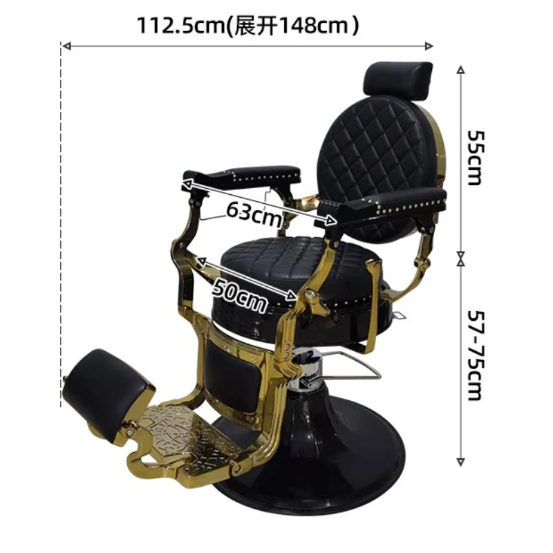 الحلاقة خمر الملكة كرسي الحلاق الوشم باديكير المهنية تصفيف الشعر كرسي الحلاق تصميم لطيف صالون الأثاث سيلا XYBC