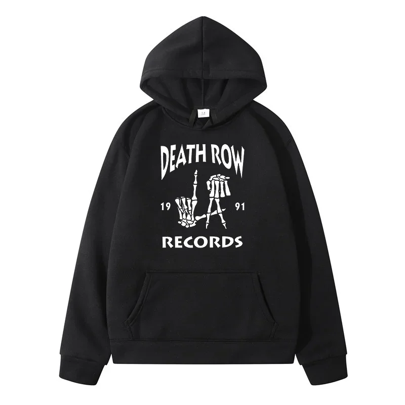 Death Row Records 1991 Men's Sweat-shirt Men's Winter Sweater Harajuku Sweatshirt Hoodies Streetwear Autumn Pure Cotton Clothing