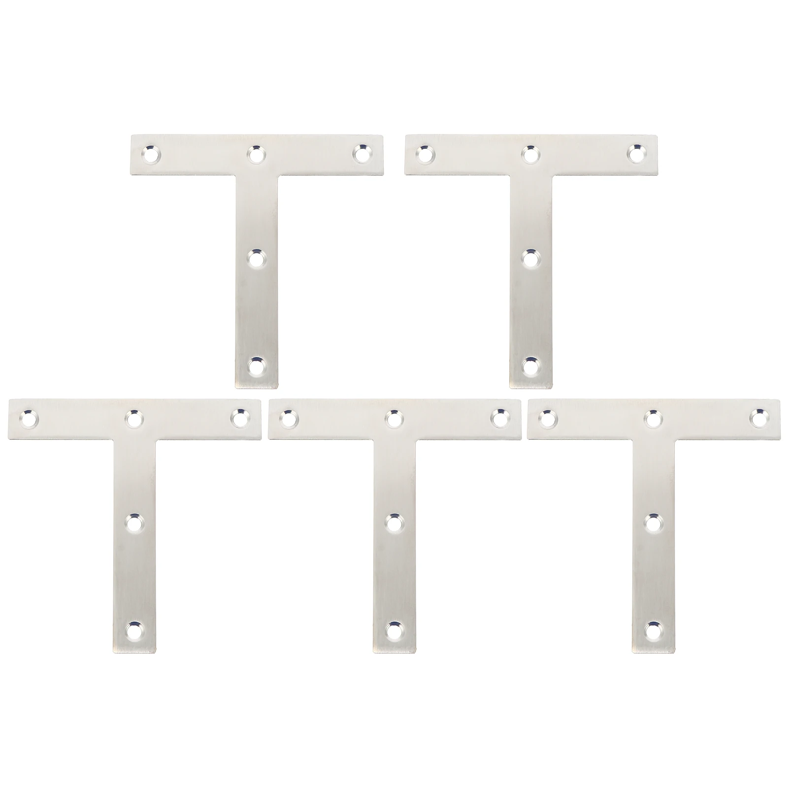 

5Pcs Stainless Steel Connectors Durable DIY Furniture Hardware Gadgets Right Brackets Reinforce Cabinets Chairs Windows