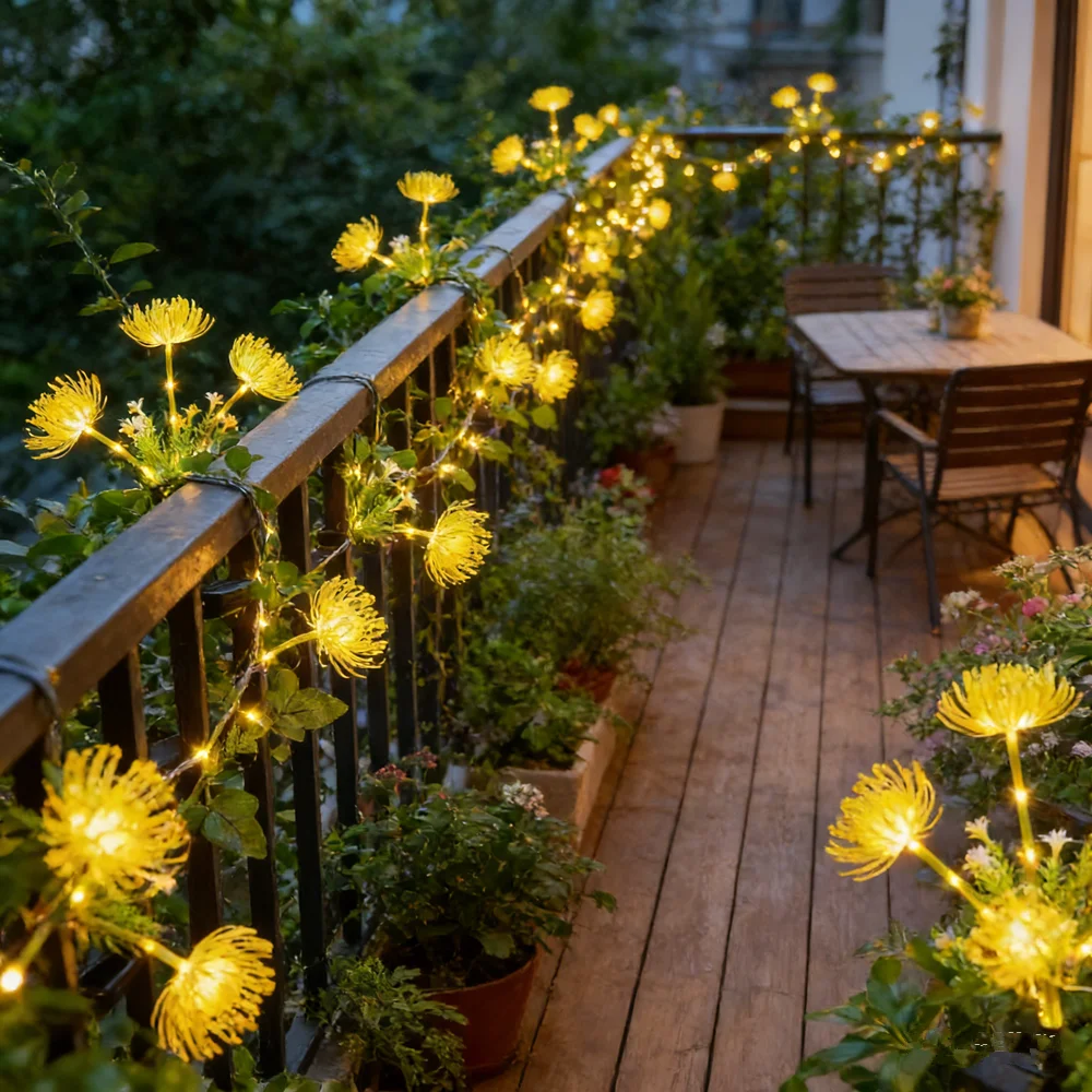Lampe solaire LED d'extérieur à fleur éternelle simulée pour jardin, allée, fête, décoration d'ambiance estivale, mariages et événements