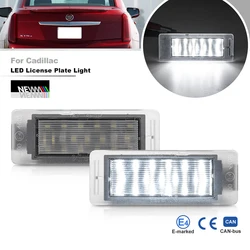 2x LED Number License Plate Light Assy For Cadillac CTS 2011-2018 ELR 2014-2016 SRX 2010-2016 XTS 2013-2018 Parking Tag Lamp