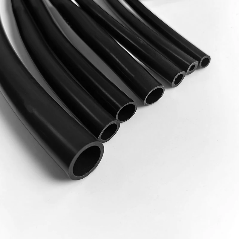 Black Silicone Tube Small Soft Flexible Hollow Tube 1M Plumbing Hoses Food grade, odorless for machine,car,Medical