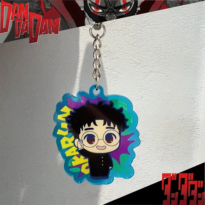 Anime Cartoon DAN DA DAN Acrylique Porte-clés, Pendentif Sac À Dos, Confrontal Ornements, Renforcement des Clés, Accessoires, Figure Décoration Cadeau