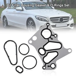 5 adet araba motor yağı soğutucusu contalar kauçuk 2711840280 2711840380 A2711840280 2711801010 için MERCEDES-BENZ C250 200 200 Rubber 250