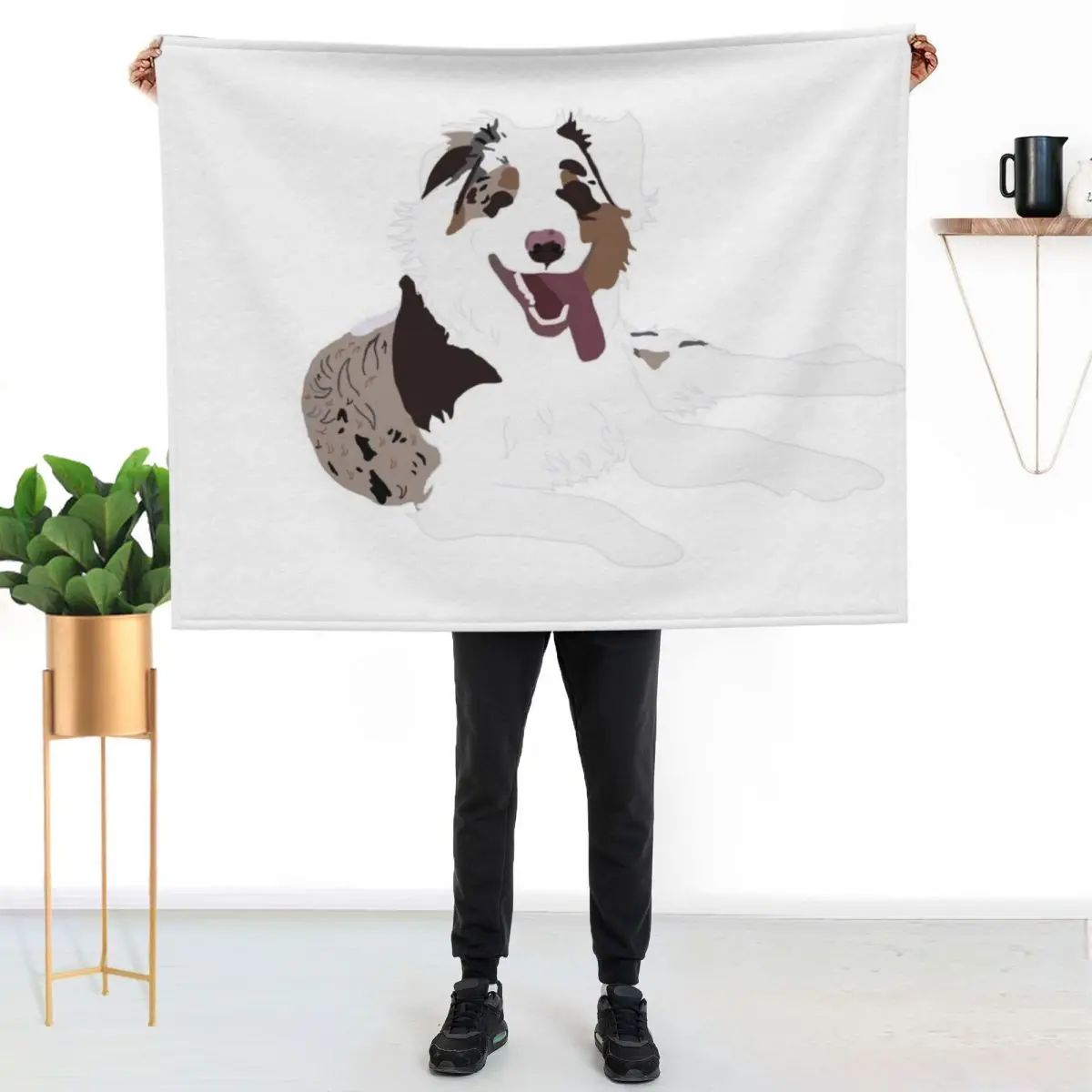 Red Merle Austrailian Shepherd Throw Blanket Vintage Giant Sofa heavy to sleep Shaggy For Baby cosplay anime Blankets