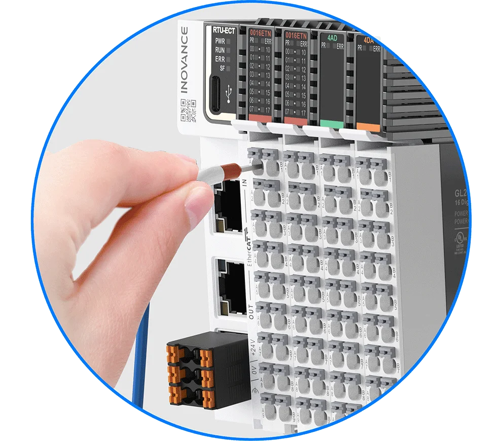 INOVANCE 2026 PLC Module GL20S RS485/EtherCAT Communication PLC Programming Industrial AC700 AC800 H5U AM600 Series