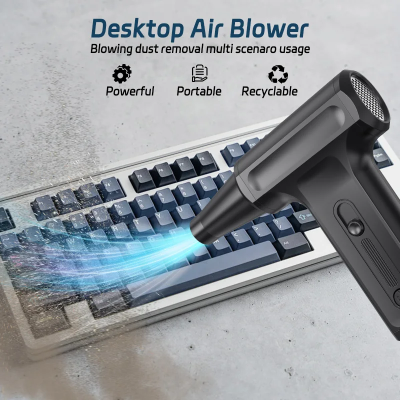 

Пневматический очиститель-воздуходувка с бесступенчатой регулировкой, электрический, для чистки клавиатуры и ПК, перезаряжаемый, беспроводной, Jet Dry