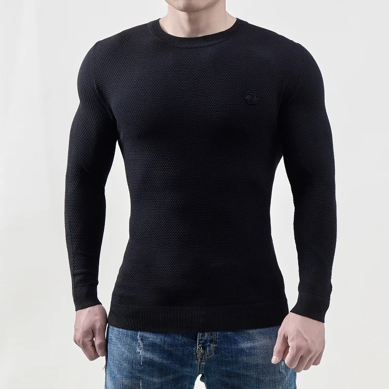 Korean Jumper Sweater Luxury Designer Clothing Men Sweatshirts Vintage Long Sleeve O-Neck Pullover Mens Sweter Militar Hombre