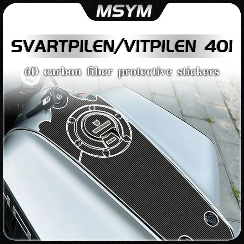 

For Husqvarna Svartpilen401 SVARTPILEN 401 VITPILEN 401 Vitpilen401 6D carbon fiber protective sticker modification accessories