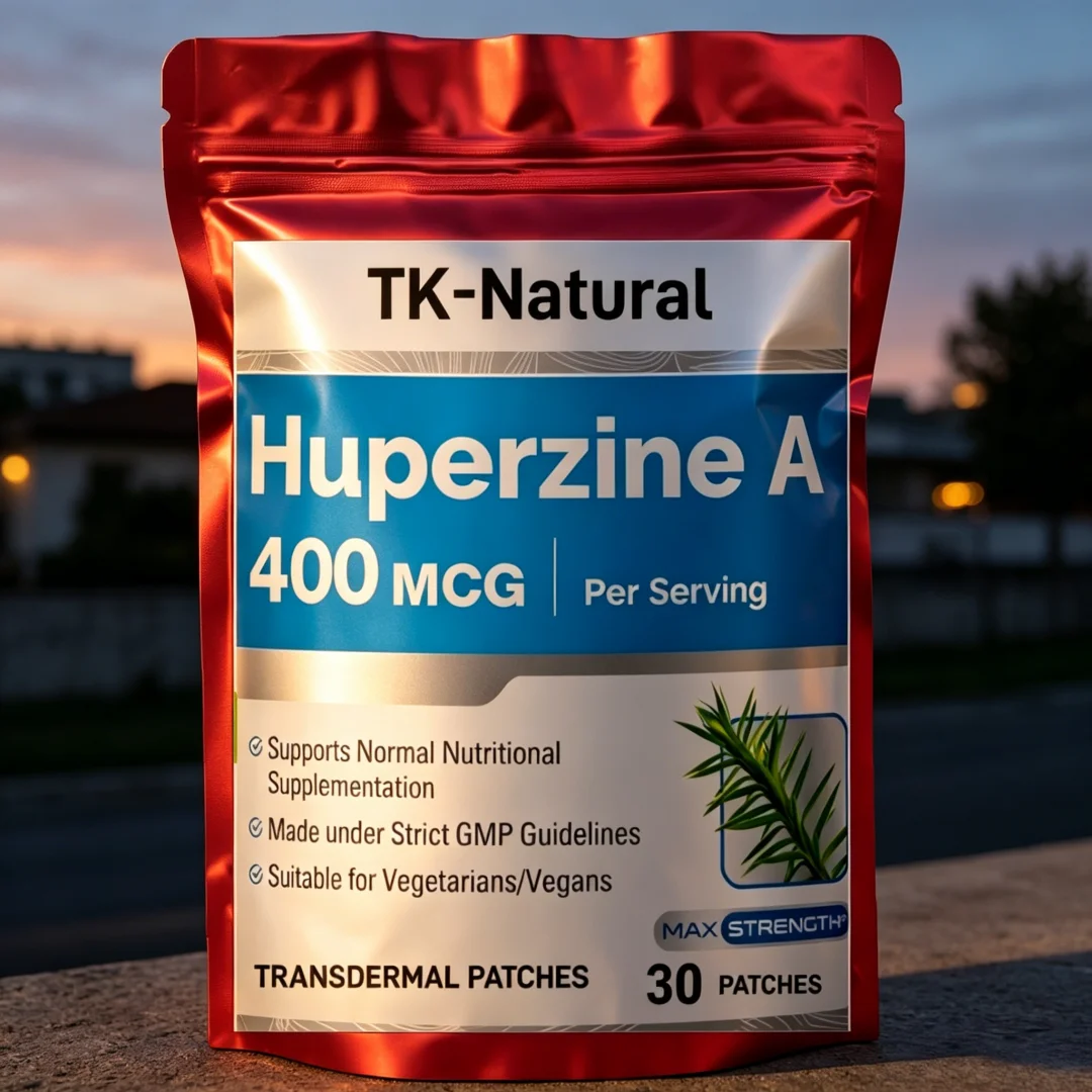 30 Patches Huperzine A Transdermal Patches for Memory and Focus, Supports Cognitive Function & Mental Clarity
