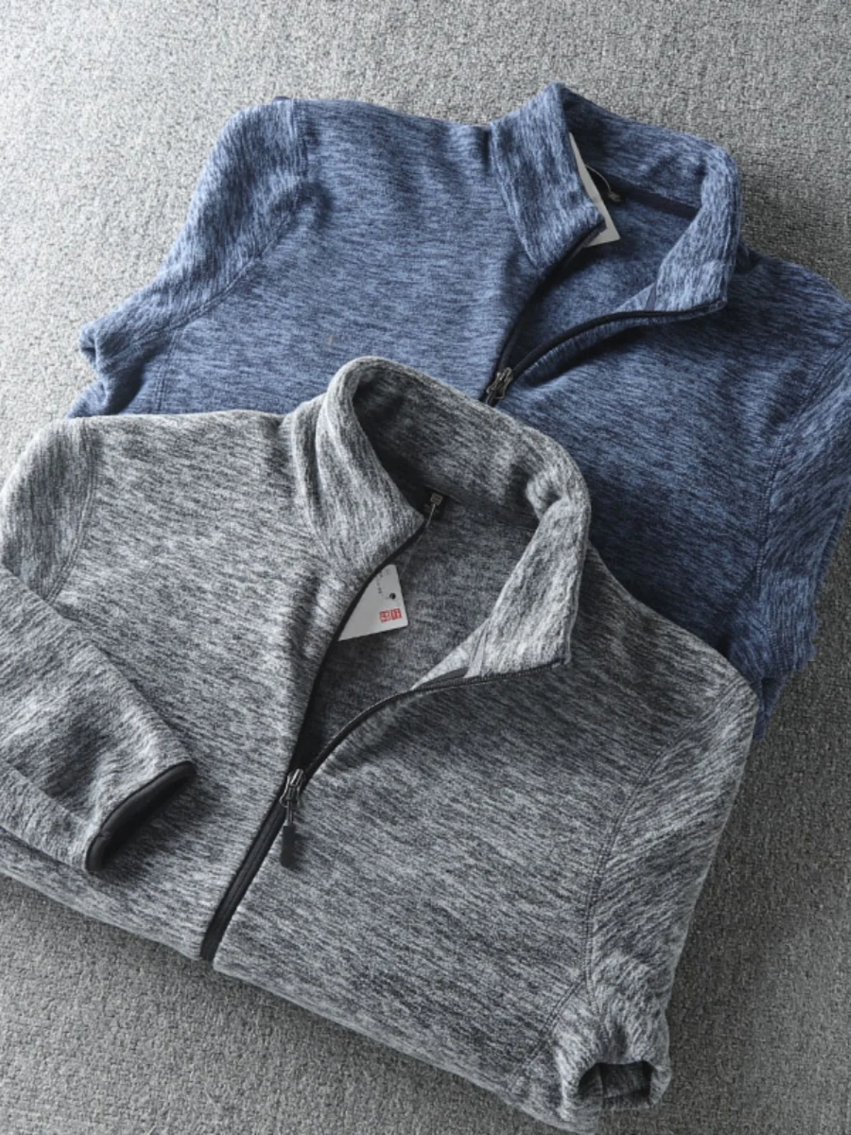 

Double-Sided Fce Outdoor Casual Men's Jaet Hoodie Coat Stand Collar Warm Faion Urban Sle Long Sve Zipper Closure