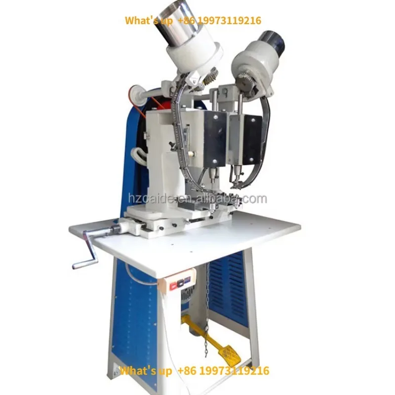 2026 Semi-automatic Electric Double Head File Handbag Eyelet Punching Machine