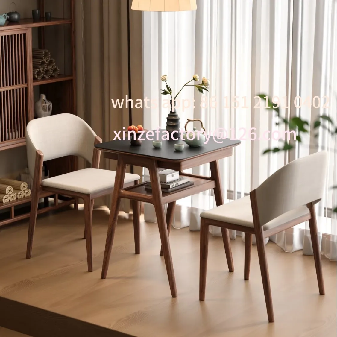 

Customizable balcony small table and chairs leisure small apartment