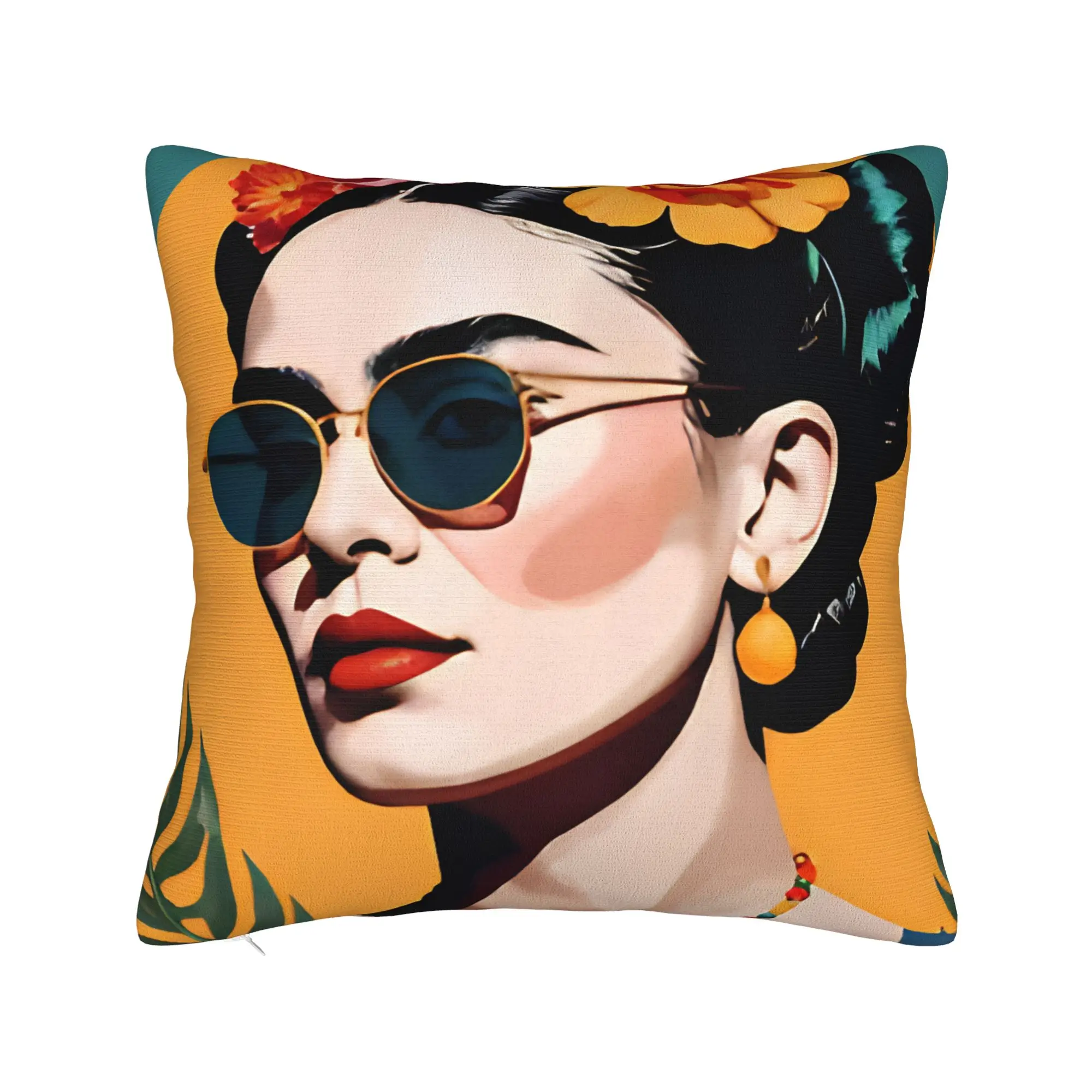F-Fridas K-Kahlooo Pillow Case  Print Pillow Cover For Sofa Car Home Decor Morden Pillowcases