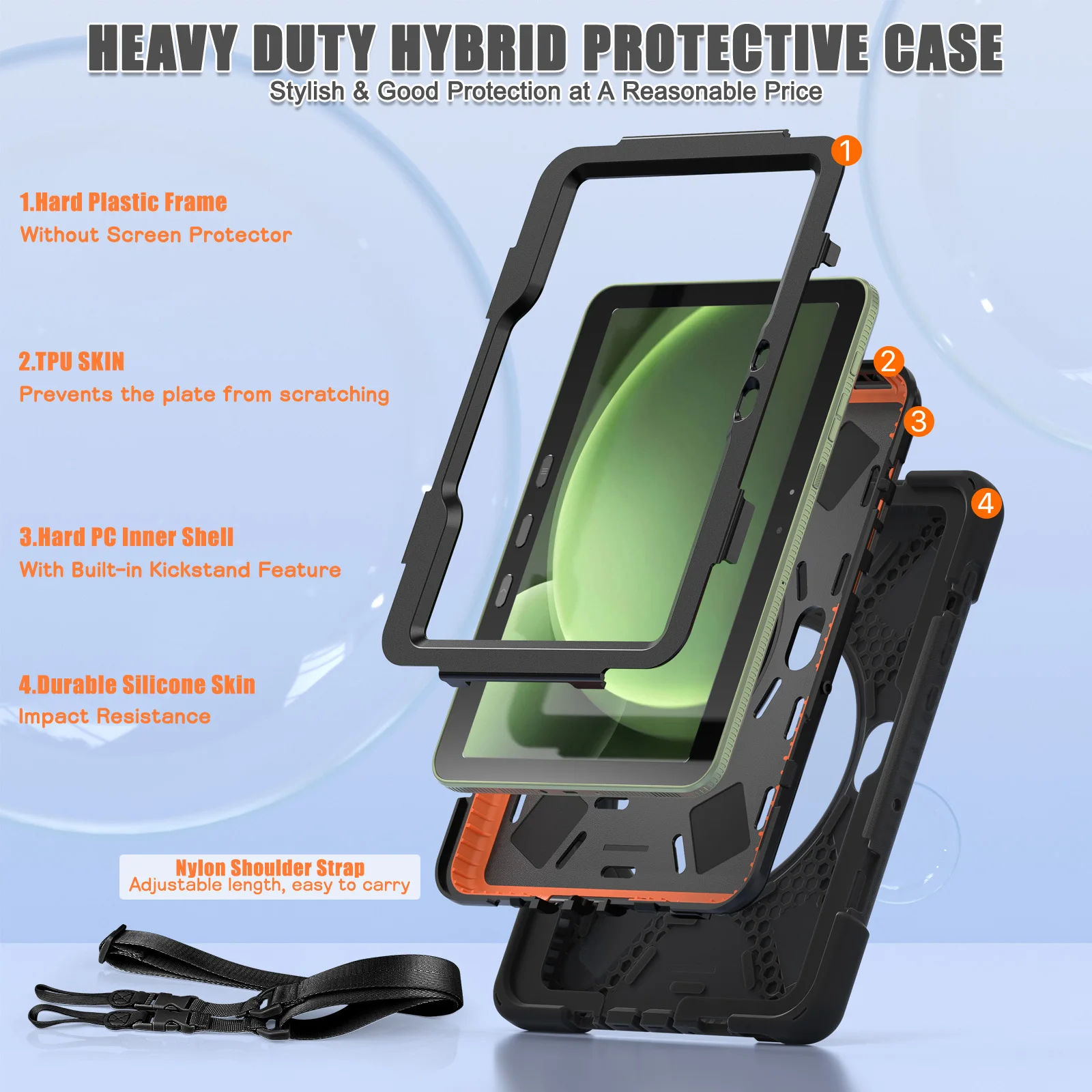 Case Universal For Galaxy Tab Active4 Active5 Active Pro 10.1