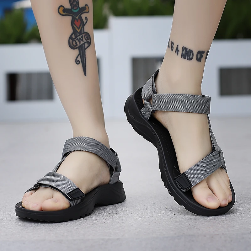 Herren Sandalen Neue Sommer Oberbekleidung Sandalen Strandschuhe – Detail 18