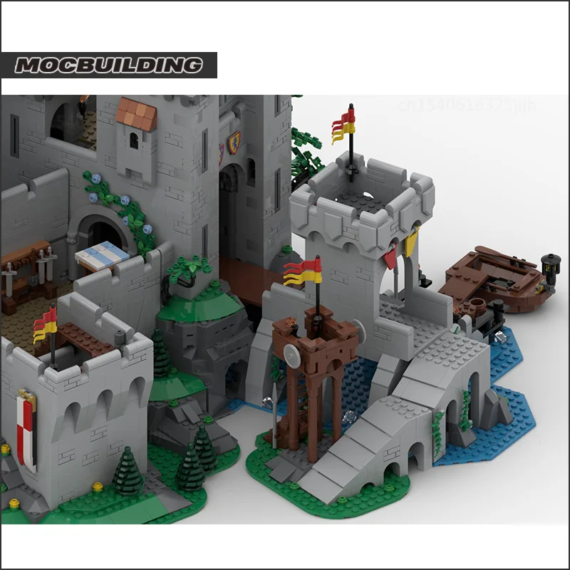 MOC Building Blocks Movie Scence Medieval Tower Castle Architecture DIY Assembly Technology Bricks Collection Toys Children Gift