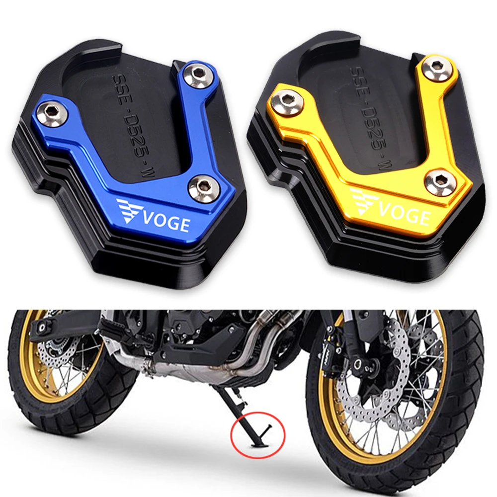 

For Loncin Voge DS525X DS900X DSX 525 900 DSX 900 2023 2024 Motorcycle CNC Side Stand Kickstand enlarged plate Accessories