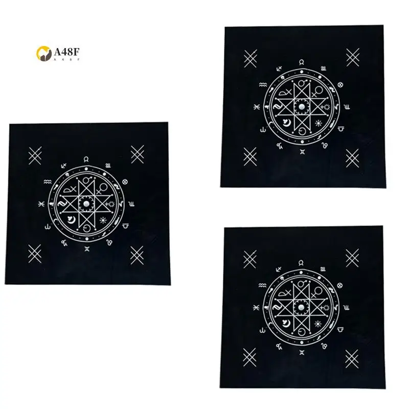 

A48F-49X49 см Обложка для настольной игры Таро Ритуальные аксессуары Принадлежности для ведьмы Обложка для игры