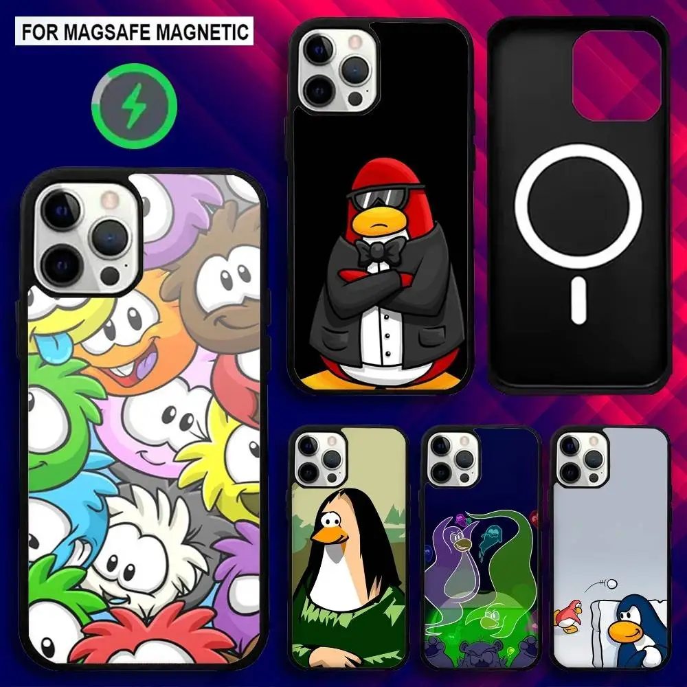 

Game Club Penguin Phone Case For iPhone 16e,16,15,14,13,12,11,Plus,Pro,Max,Mini Magsafe Magnetic Wireless Charging