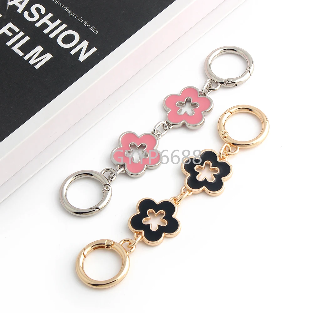 13-14cm Heart/Flower Shape Detachable Bag Belt Extender Chains For Shoulder Handbag Bags Extension Underarm Chain Accessories