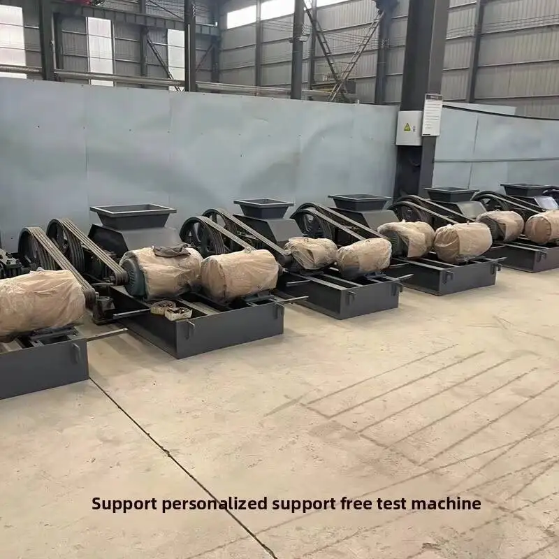 Large Hydraulic Double Roller Crushing For Sunflower Seed Stone Glass Sand Making Machine Crusher Wolf Tooth Crusher